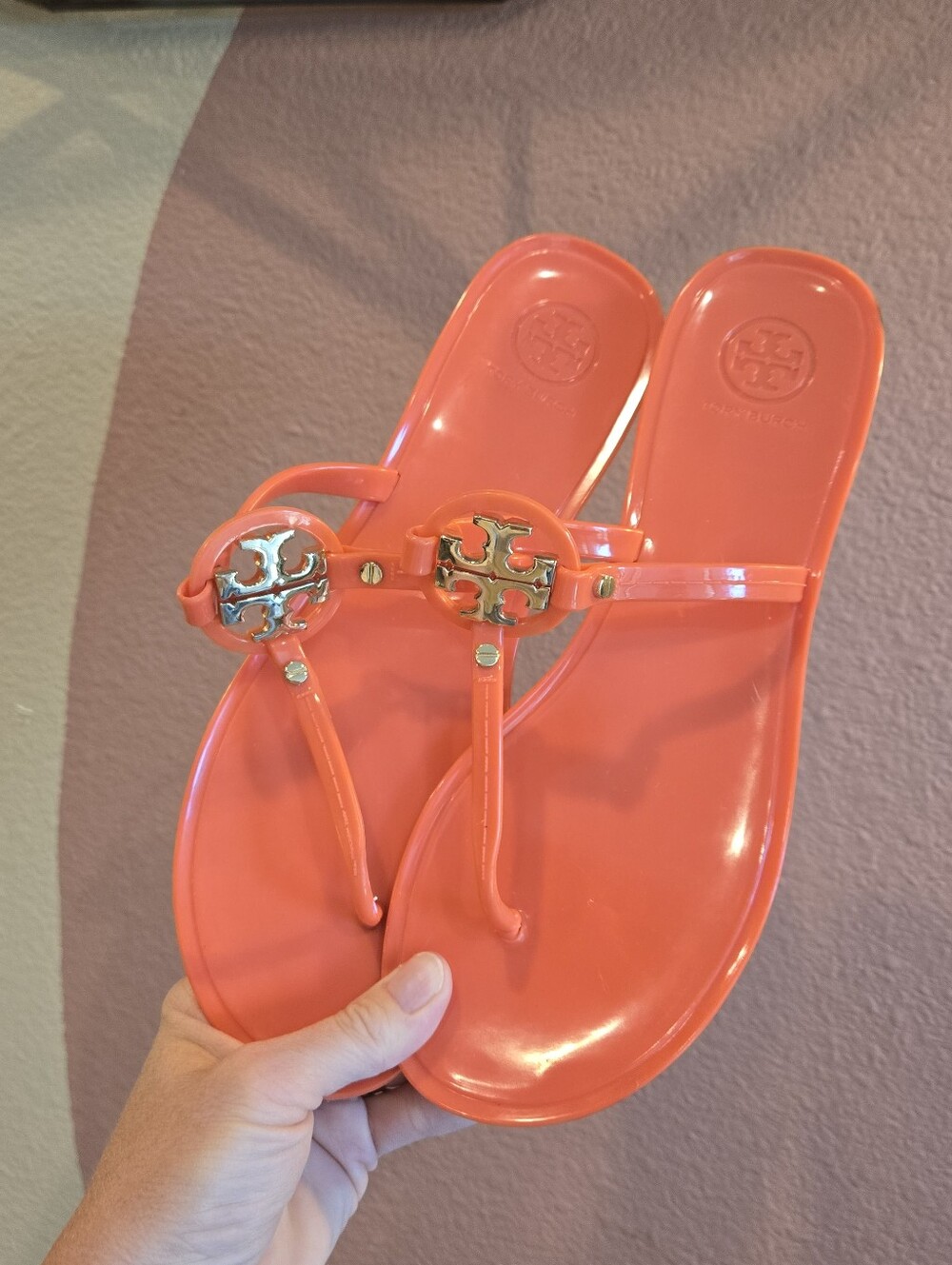 Tory Burch Mini Miller Jelly Thong Sandals 8